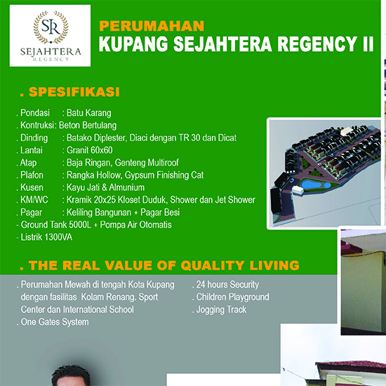 myKupang Sejahtera Regency estate broshure Spesifications