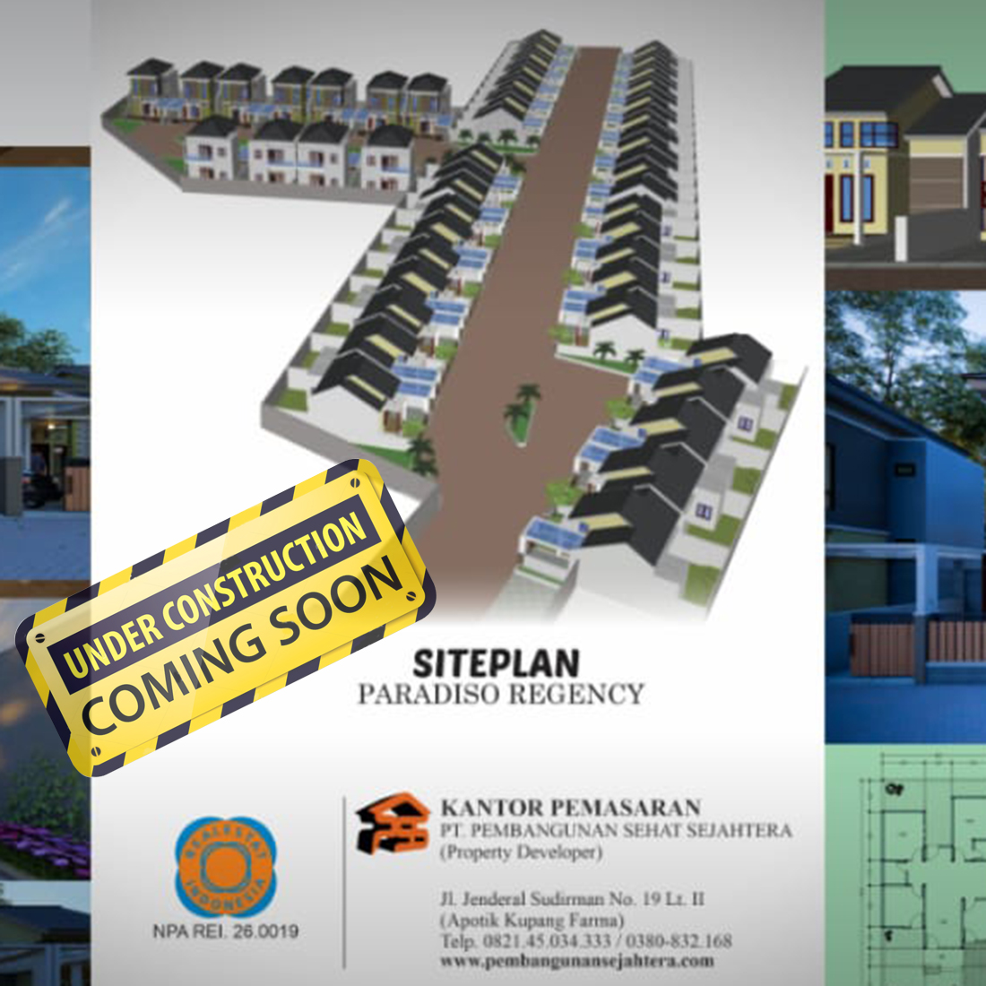 myKupang Paradiso Regency brosur siteplan under construction