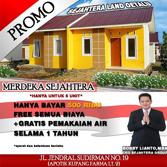 myKupang Sejahtera Land Oetalu estate broshure Promo Merdeka